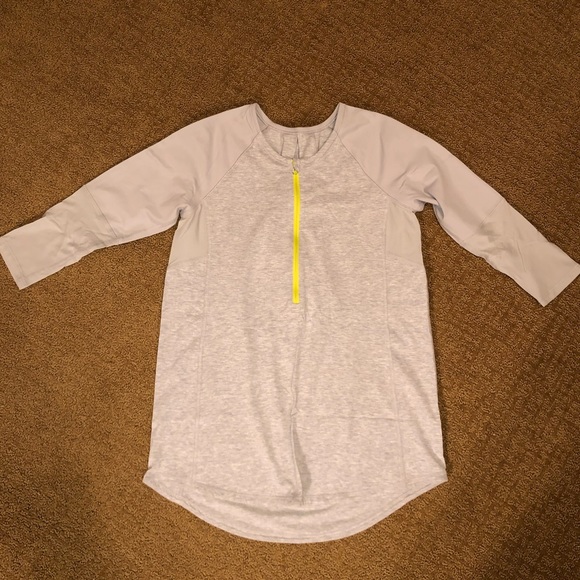 lululemon athletica Tops Lululemon Spin City Heathered Grey 34